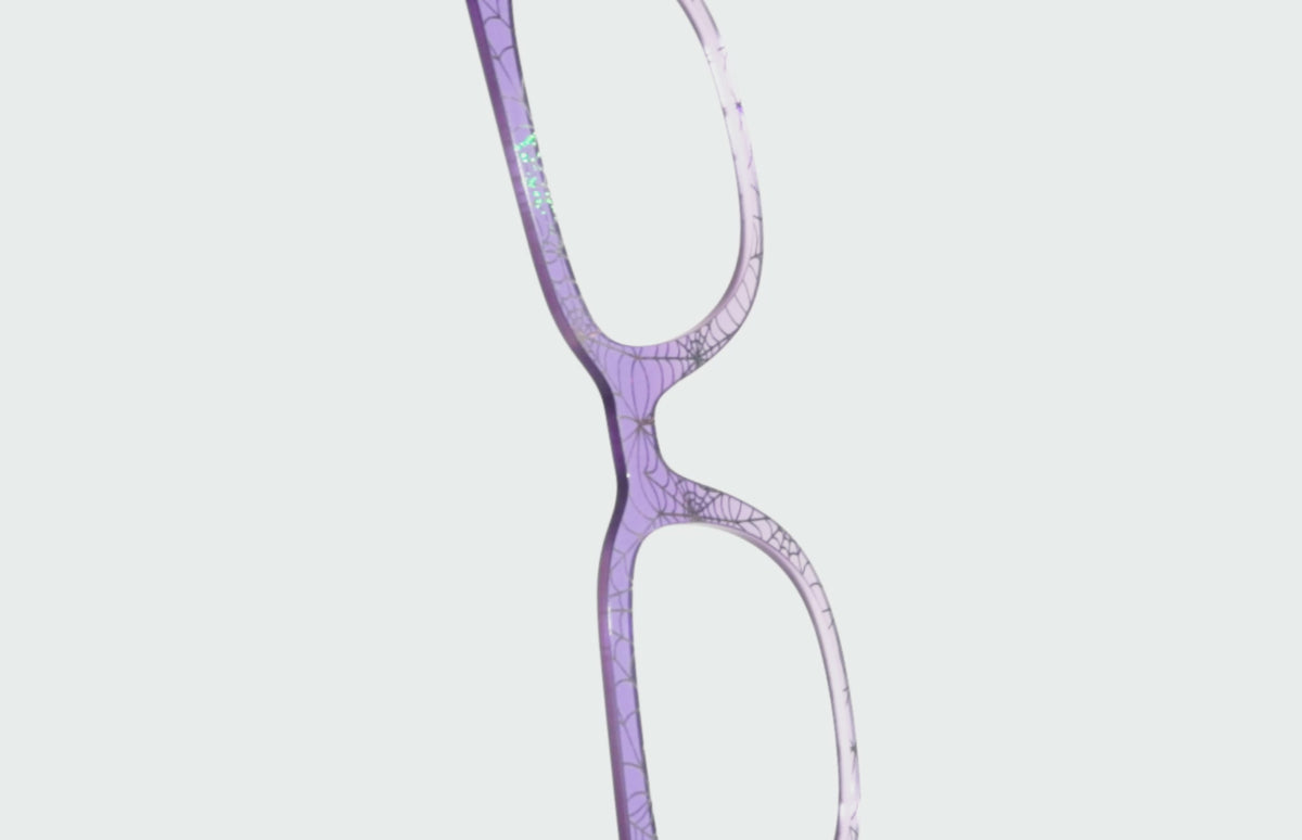 The Holographic Purple Webbed Crystal - LifeStyle Thumbnail Video1 - Pair Eyewear