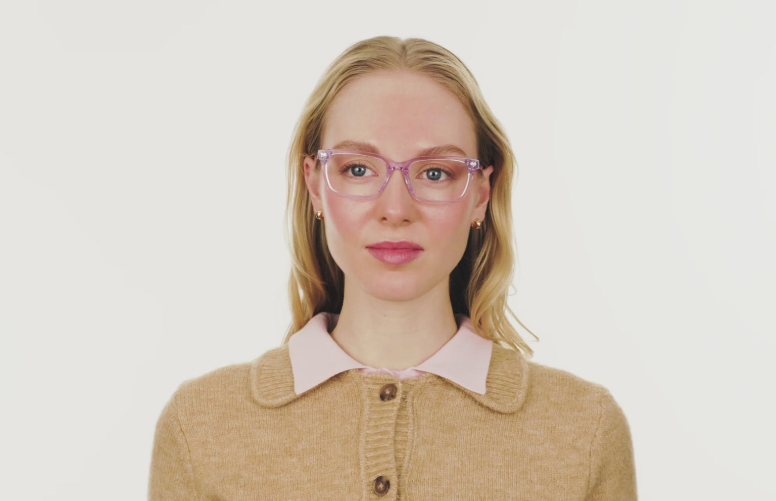 The Larkin - Lavender Clear - LifeStyle Thumbnail2 - Pair Eyewear