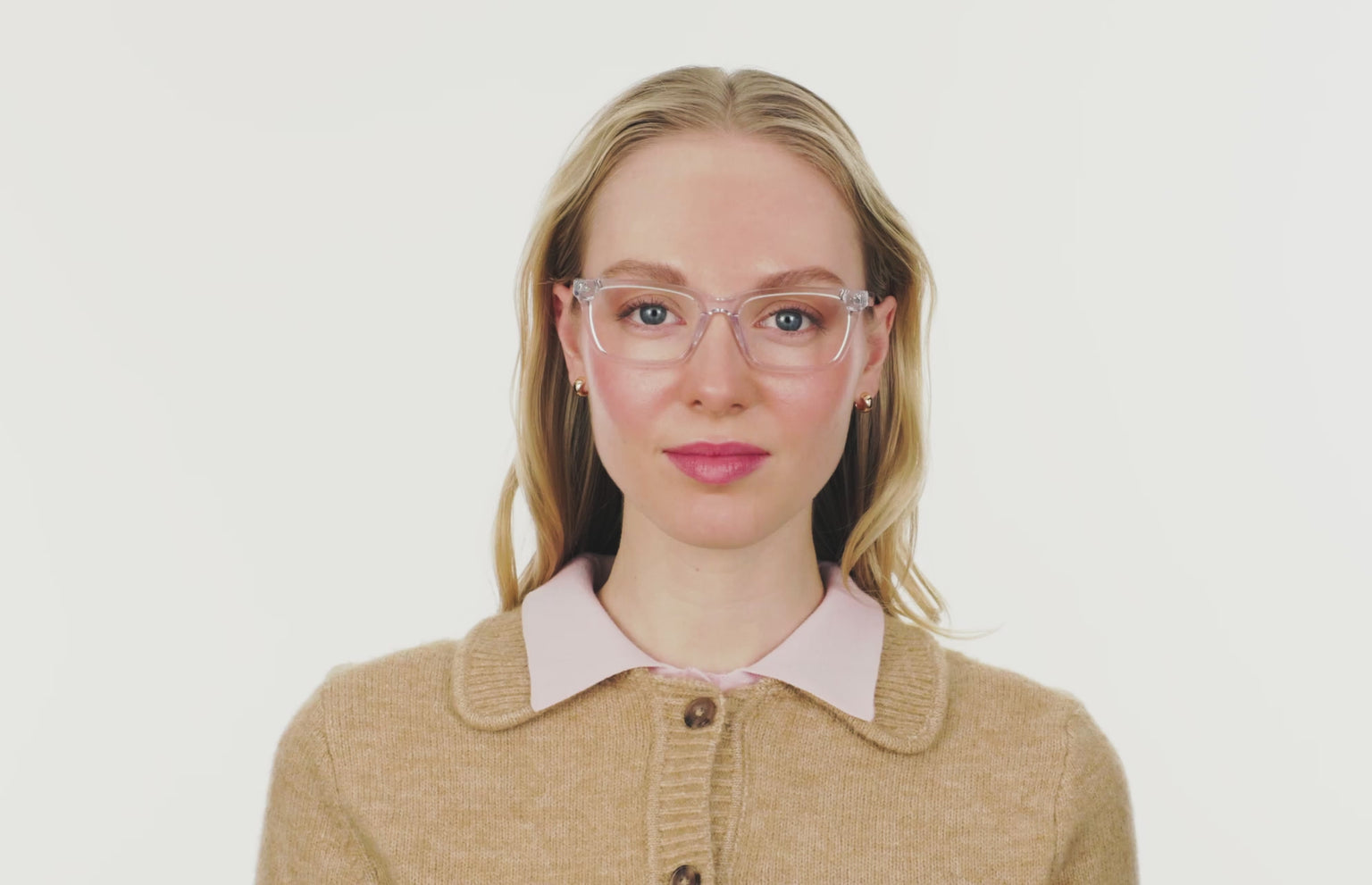 The Larkin - Crystal Clear - LifeStyle Thumbnail2 - Pair Eyewear