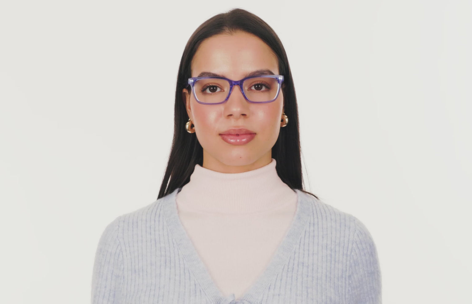 The Larkin - Blue Clear - LifeStyle Thumbnail2 - Pair Eyewear