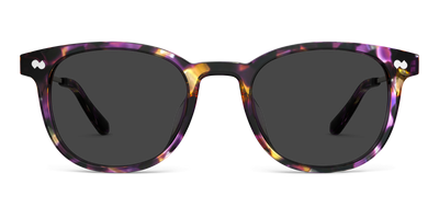 The Reese - Purple Confetti Tortoise Acetate Gold Metal Sun - Thumbnail3 - Pair Eyewear