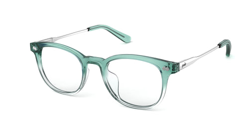 The Reese - Teal Pearlized Gradient Acetate Silver Metal - Pair Eyewear