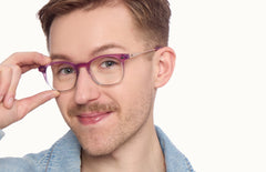 The Reese - Violet Pearlized Gradient Acetate Rose Gold Metal - LifeStyle Thumbnail2 - Pair Eyewear
