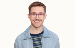 The Reese - Violet Pearlized Gradient Acetate Rose Gold Metal - LifeStyle Thumbnail1 - Pair Eyewear