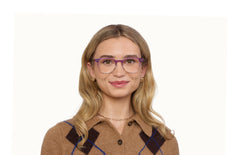 The Reese - Violet Pearlized Gradient Acetate Rose Gold Metal - LifeStyle Thumbnail1 - Pair Eyewear