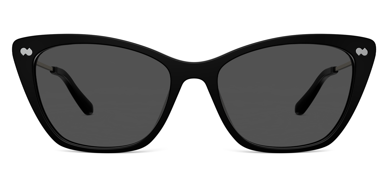 The Wanda - Black Acetate Gold Metal Sun - Carousel3 - Pair Eyewear