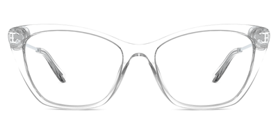 The Wanda - Crystal Clear Acetate Silver Metal - Thumbnail2 - Pair Eyewear