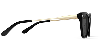 The Wanda - Black Acetate Gold Metal Sun - Thumbnail5 - Pair Eyewear