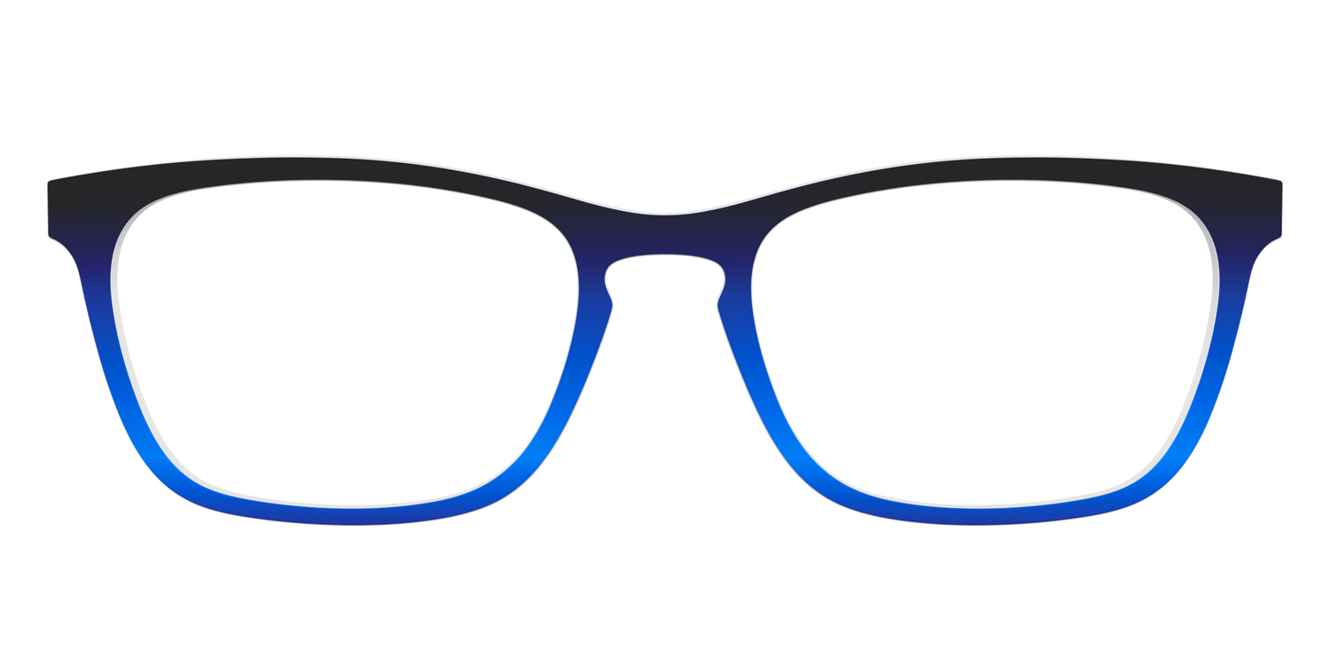 The Black to Blueberry Gradient - Front Top Image - Pair Eyewear