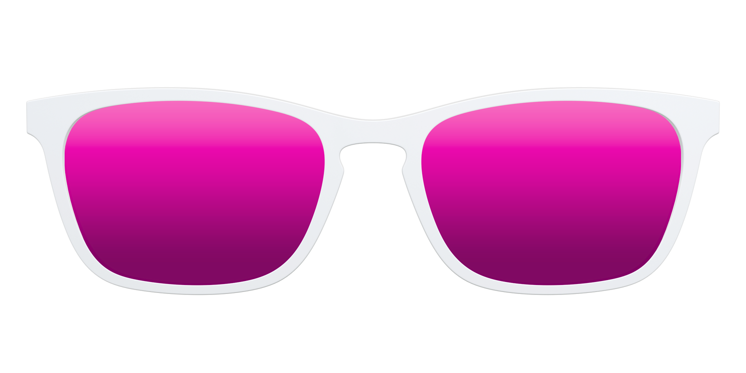 The Polarized White Sun Top - Front Top Image - Pair Eyewear
