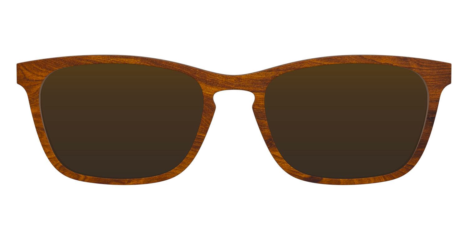 The Polarized Woodgrain Sun Top - Front Top Image - Pair Eyewear