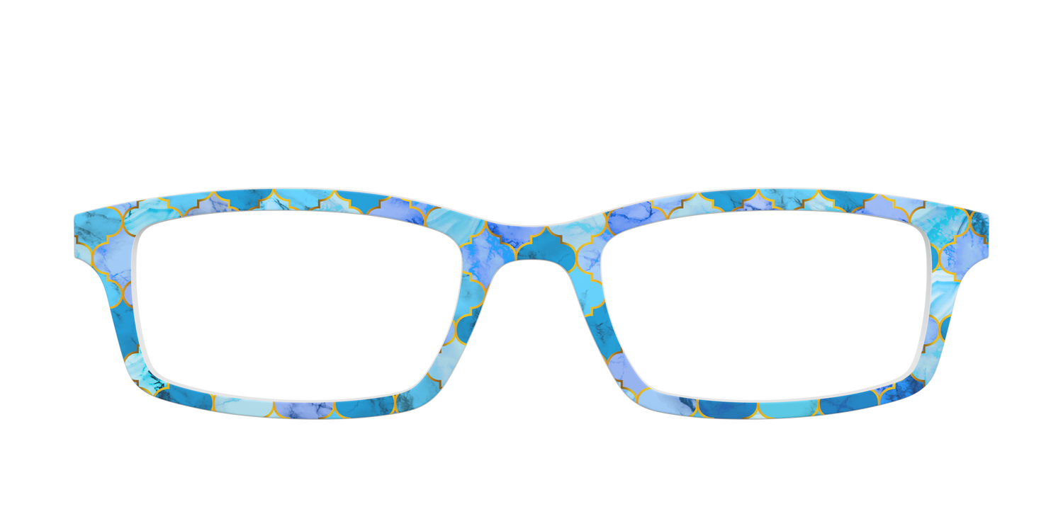 The Aqua Tiles - Front Top Image - Pair Eyewear