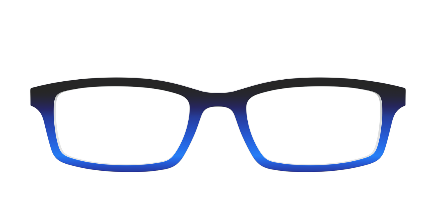 The Black to Blueberry Gradient - Front Top Image - Pair Eyewear