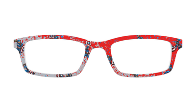 The Captain America Splatter - Front Top Thumbnail - Pair Eyewear