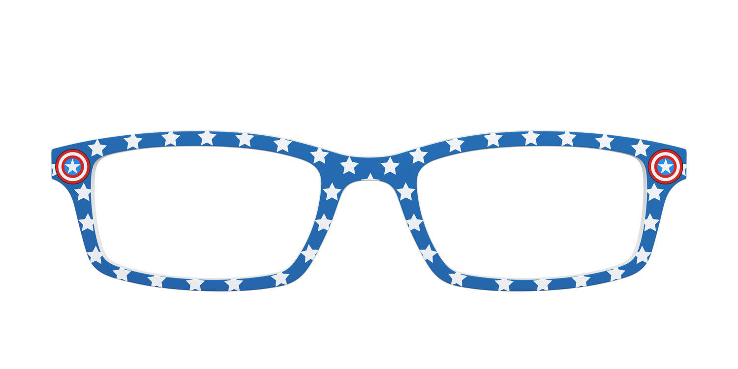 The Captain America Stars - Front Top Image - Pair Eyewear