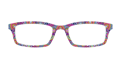 The Fuchsia Paisley - Front Top Thumbnail - Pair Eyewear