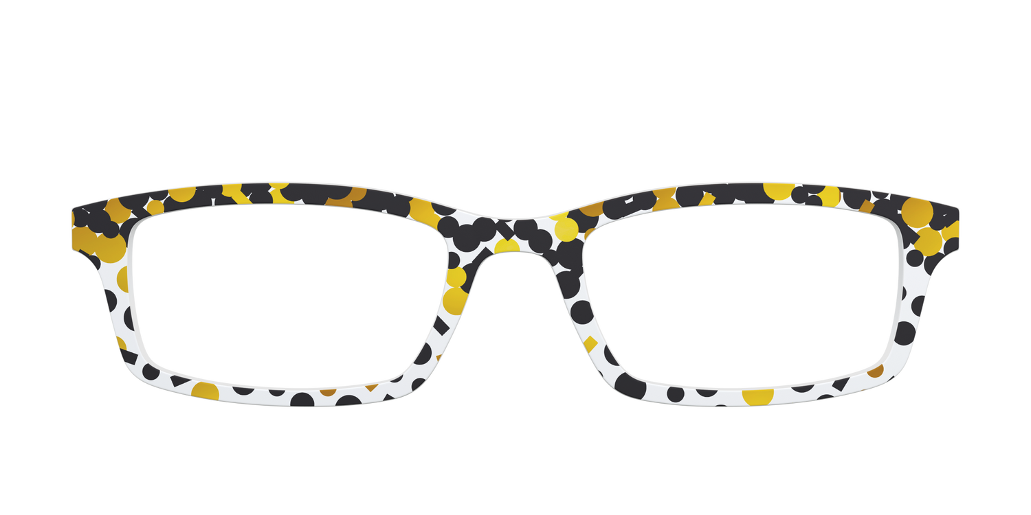 The Gold Confetti - Front Top Image - Pair Eyewear