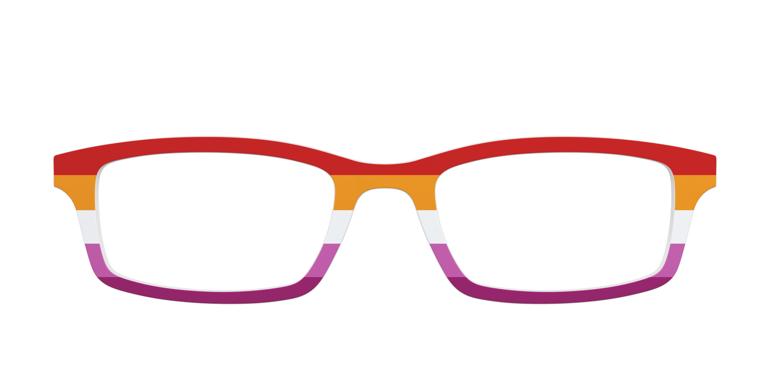 The Lesbian Flag - Front Top Image - Pair Eyewear