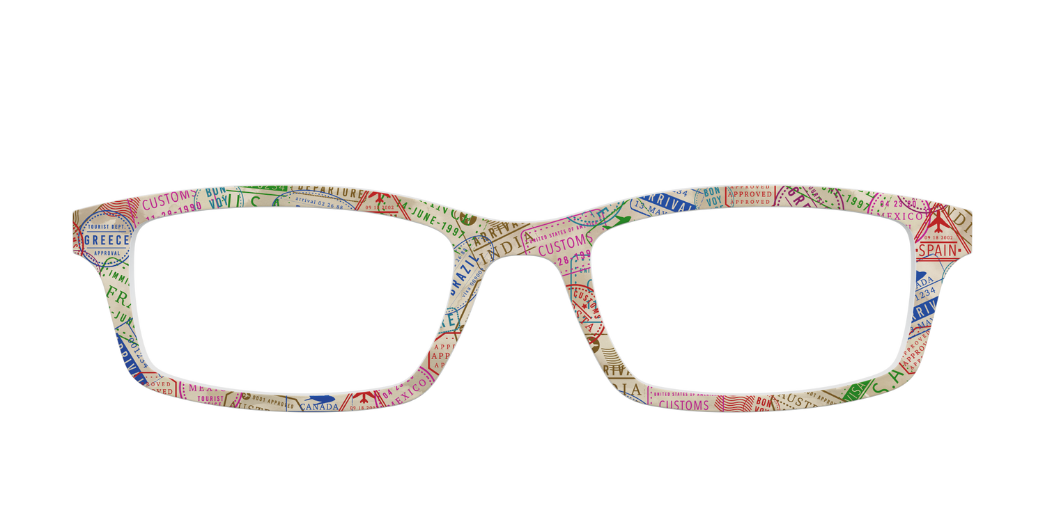 The Passport Stamps - Front Top Image - Pair Eyewear