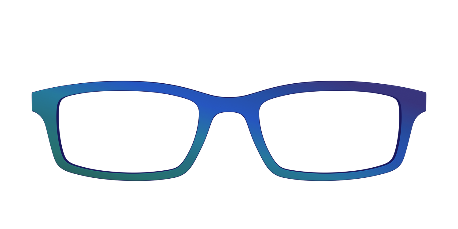 The Peacock Ombre - Front Top Image - Pair Eyewear