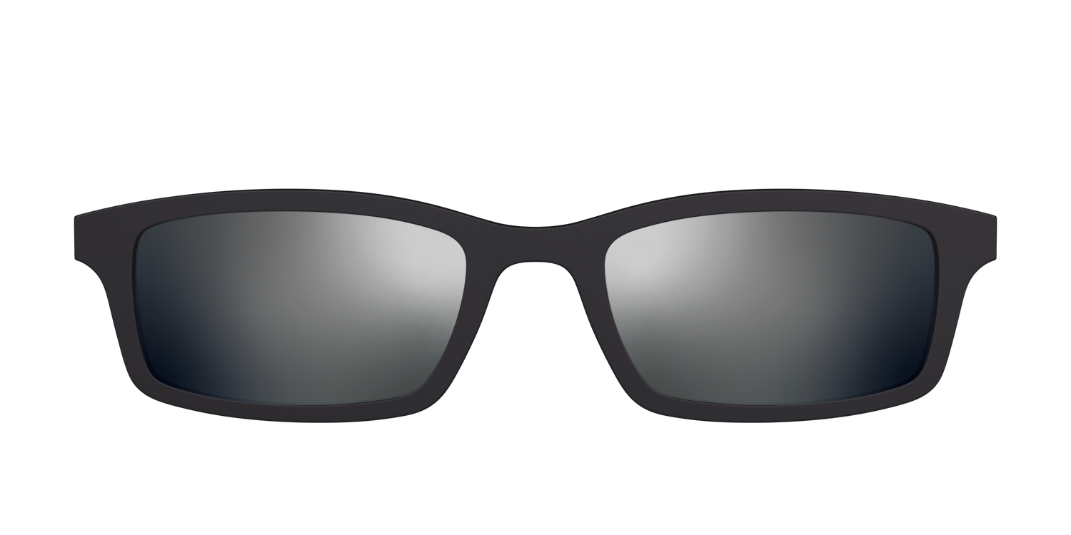 The Polarized Silver Reflective Sun Top - Front Top Image - Pair Eyewear