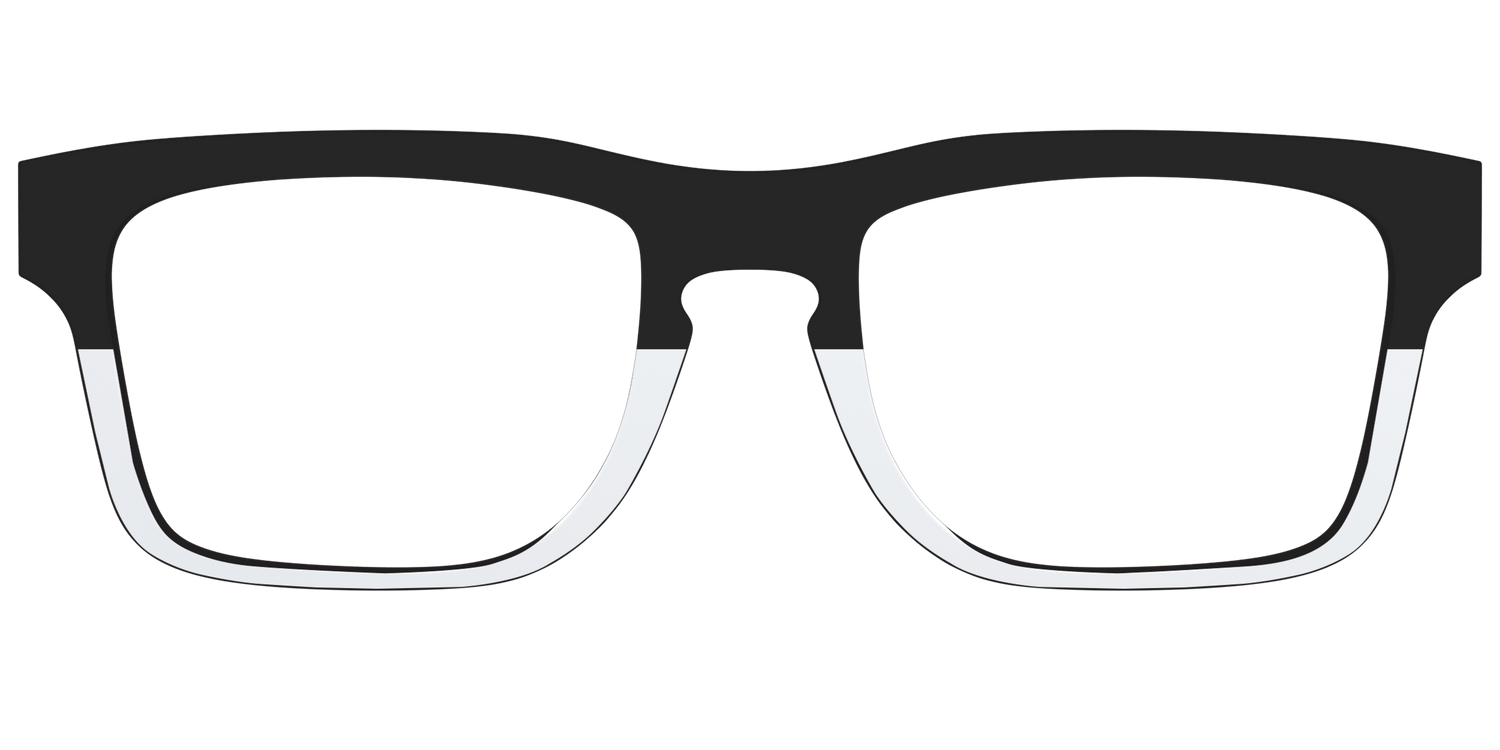 The Black and White - Front Top Image - Pair Eyewear
