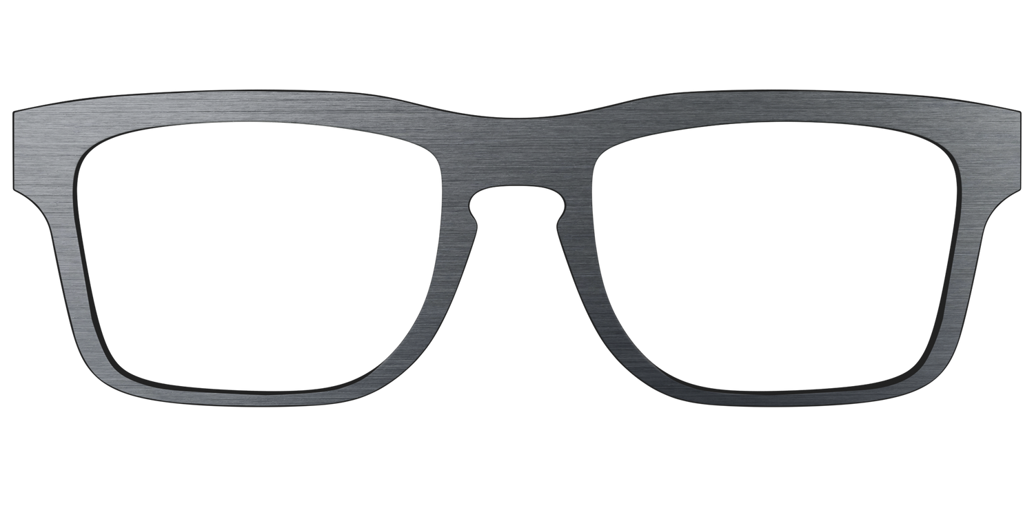 The Brushed Nickel - Front Top Image - Pair Eyewear