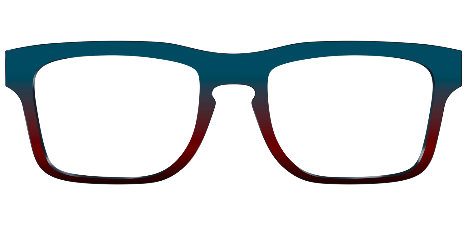 The Teal to Espresso Gradient - Front Top Image - Pair Eyewear