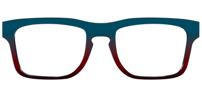 The Teal to Espresso Gradient - Front Top Thumbnail - Pair Eyewear