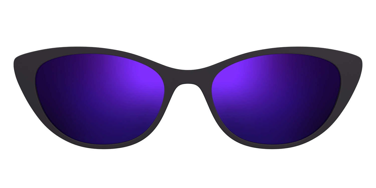 The Polarized Purple Reflective Sun Top - Front Top Image - Pair Eyewear