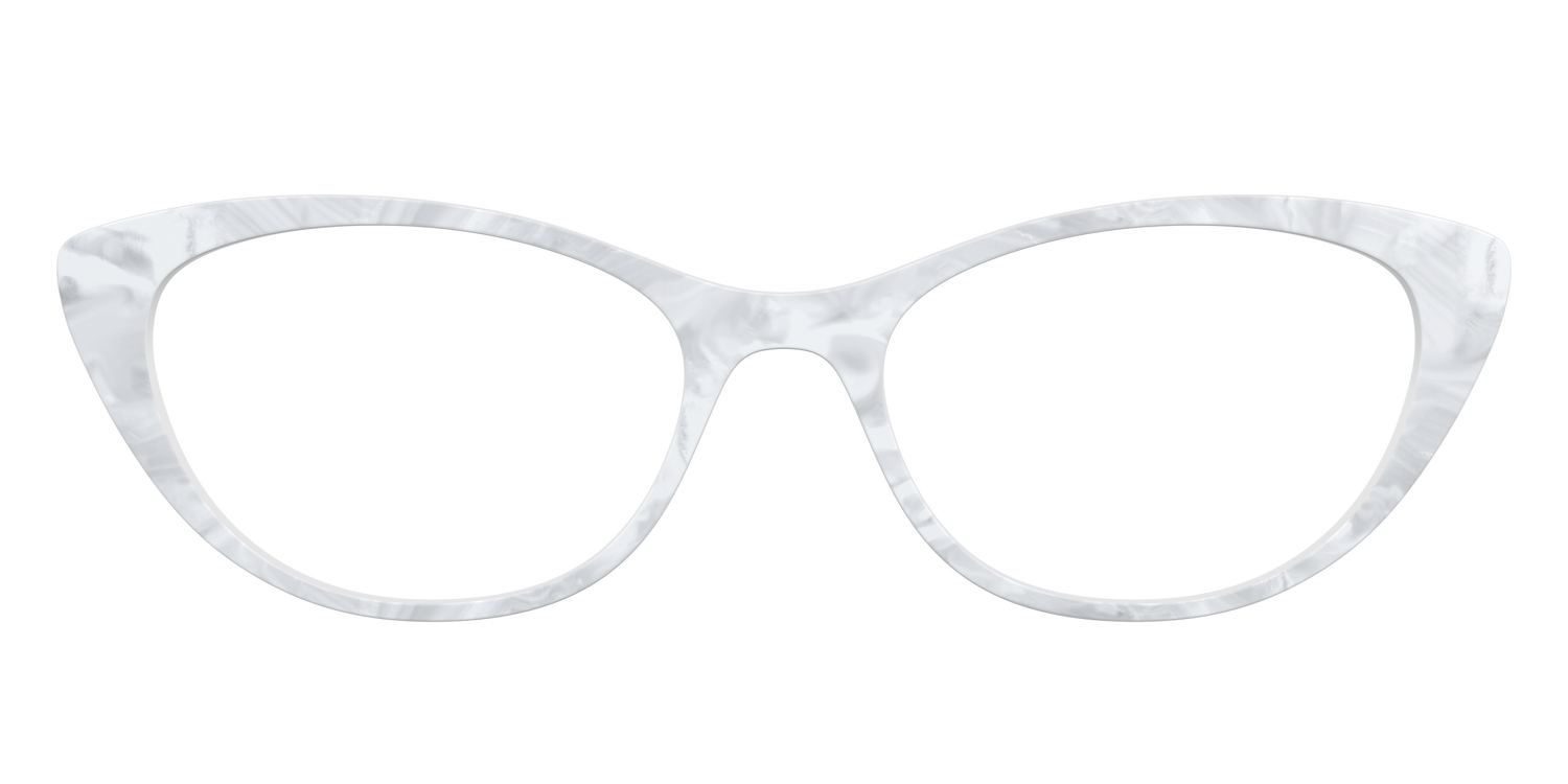 The White Pearlescent - Front Top Image - Pair Eyewear