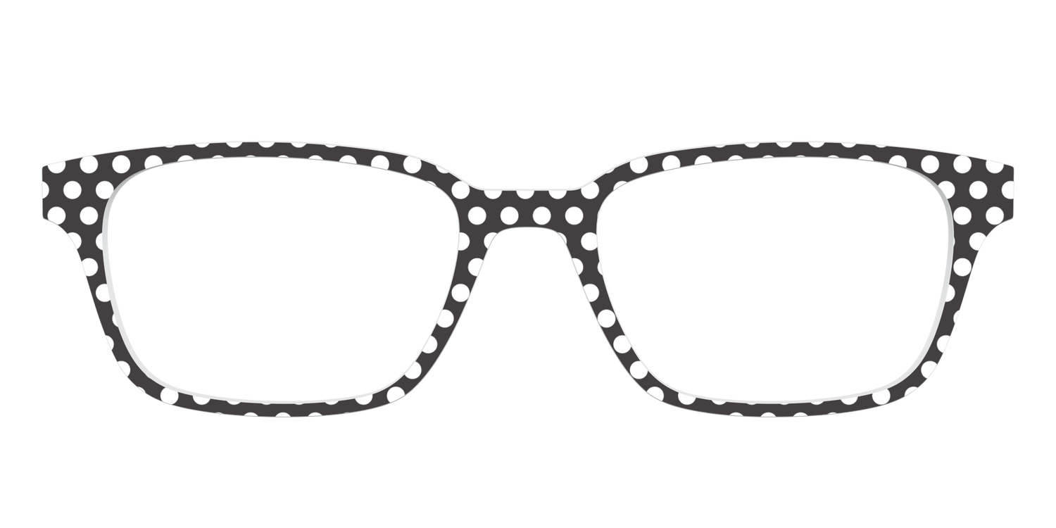 The Black Polka Dots - Front Top Image - Pair Eyewear