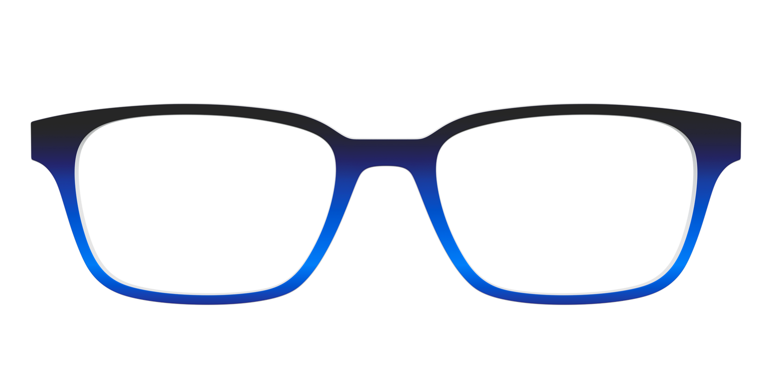 The Black to Blueberry Gradient - Front Top Image - Pair Eyewear