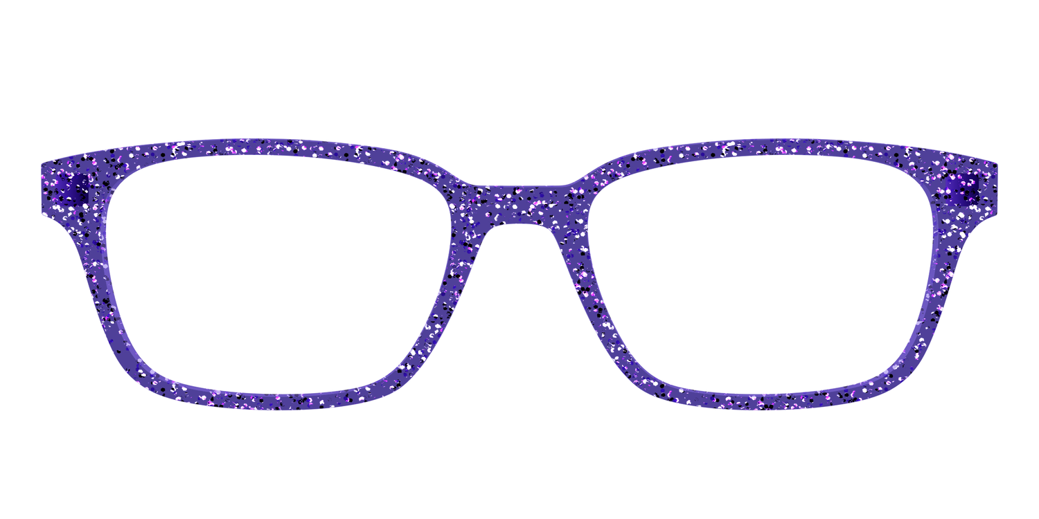 The Electric Purple Sparkle - Front Top Image - Pair Eyewear