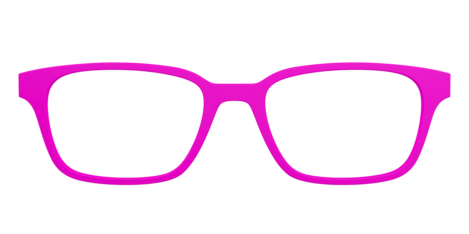 The Hot Pink - Front Top Image - Pair Eyewear