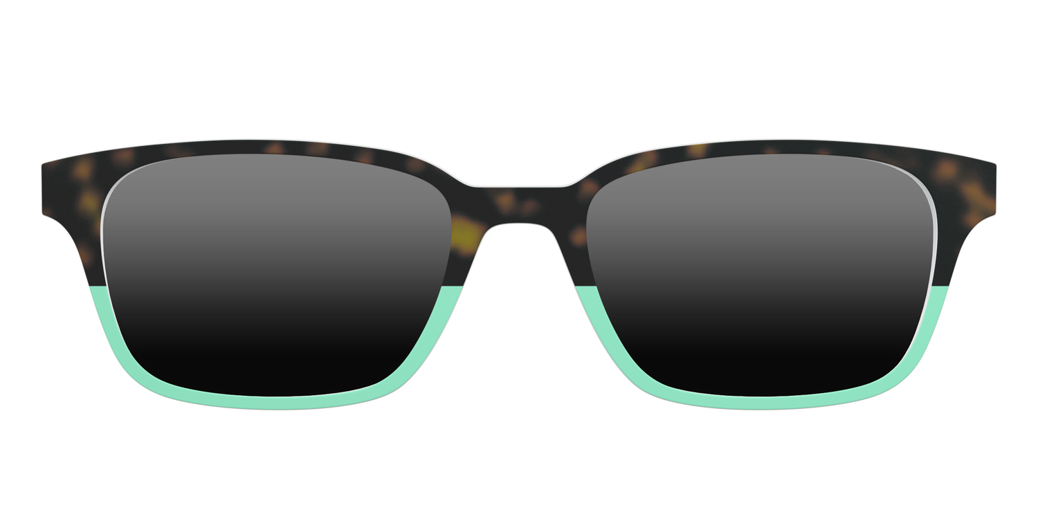 The Polarized Matcha Split Sun Top - Front Top Image - Pair Eyewear