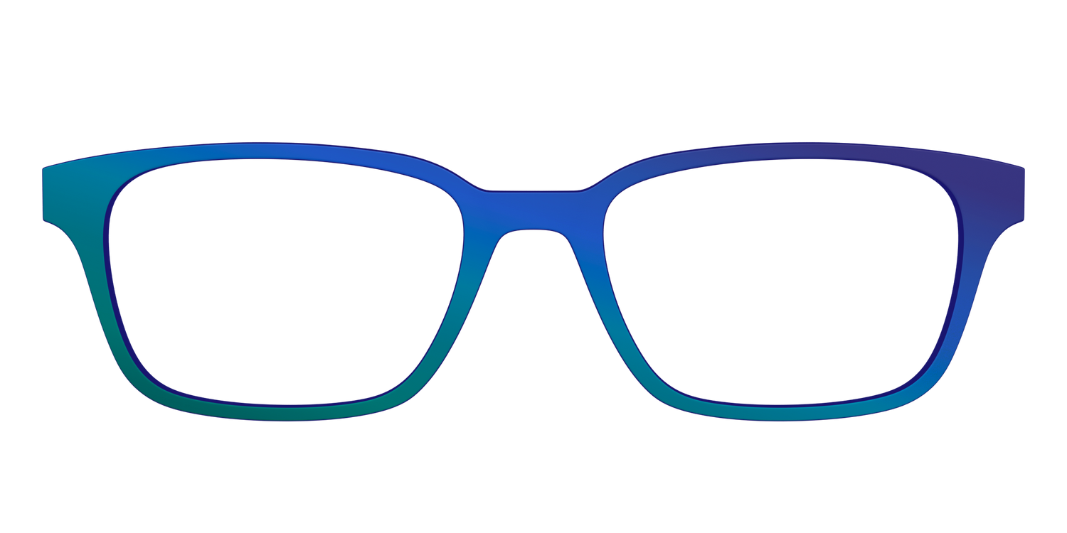 The Peacock Ombre - Front Top Image - Pair Eyewear