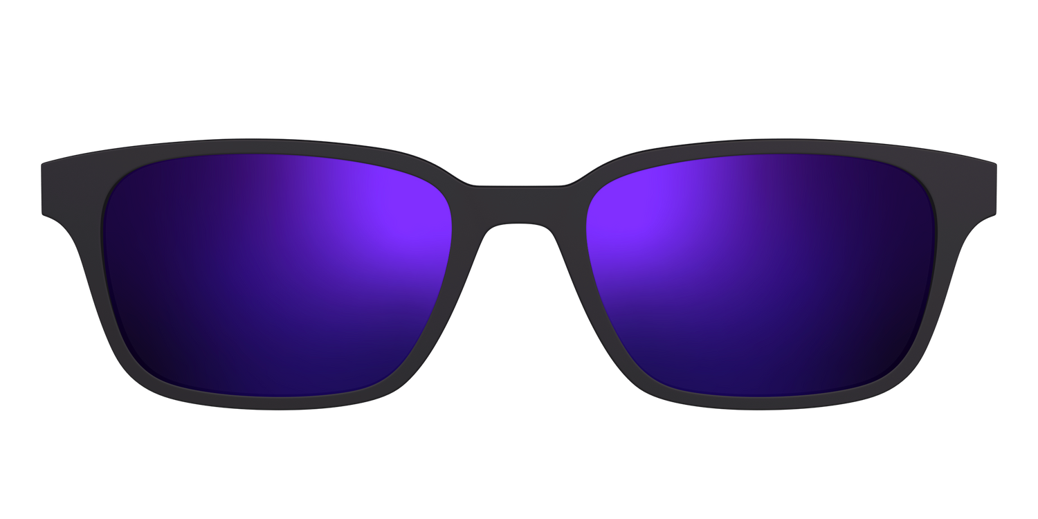 The Polarized Purple Reflective Sun Top - Front Top Image - Pair Eyewear