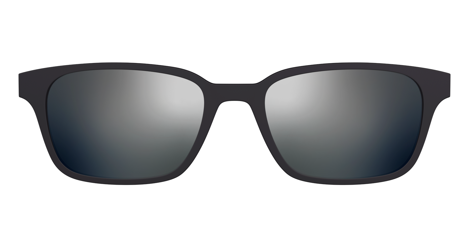 The Polarized Silver Reflective Sun Top - Front Top Image - Pair Eyewear