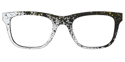 The Black & White Splatter - Front Top Thumbnail - Pair Eyewear