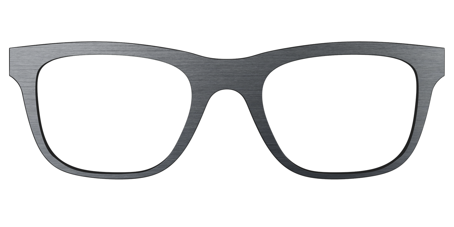 The Brushed Nickel - Front Top Image - Pair Eyewear