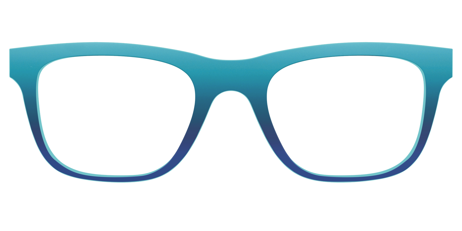 The Ocean Blue - Front Top Image - Pair Eyewear