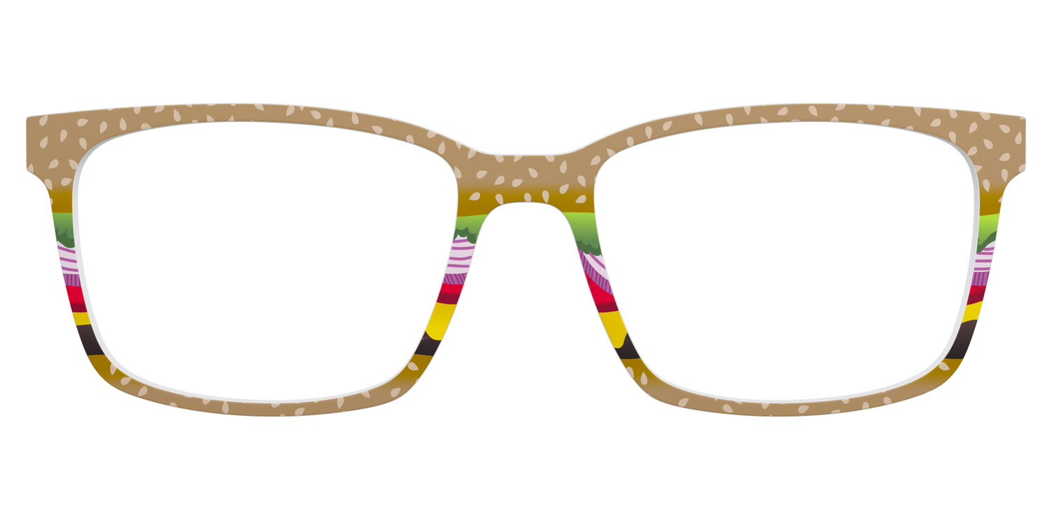 The Cheeseburger - Lifestyle Kirby Top Image - Pair Eyewear
