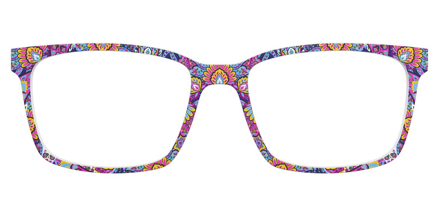 The Fuchsia Paisley - Lifestyle Kirby Top Image - Pair Eyewear