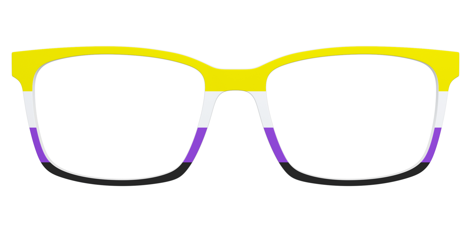 The Non-Binary Flag - Lifestyle Kirby Top Image - Pair Eyewear