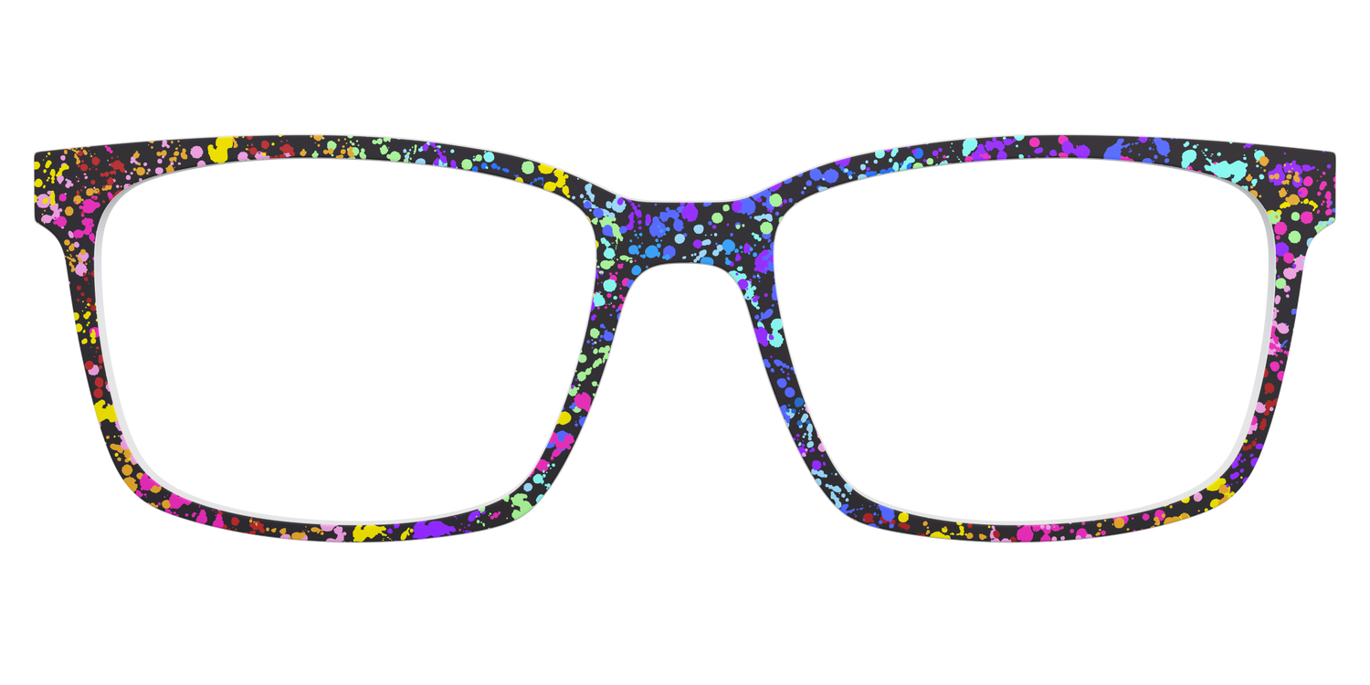 The Rainbow Splatter Black - Lifestyle Kirby Top Image - Pair Eyewear