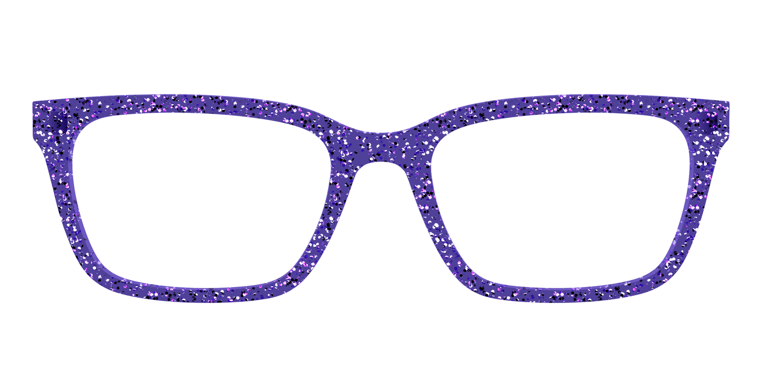The Electric Purple Sparkle - Front Top Image - Pair Eyewear