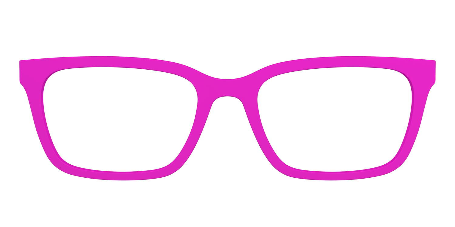The Hot Pink - Front Top Image - Pair Eyewear