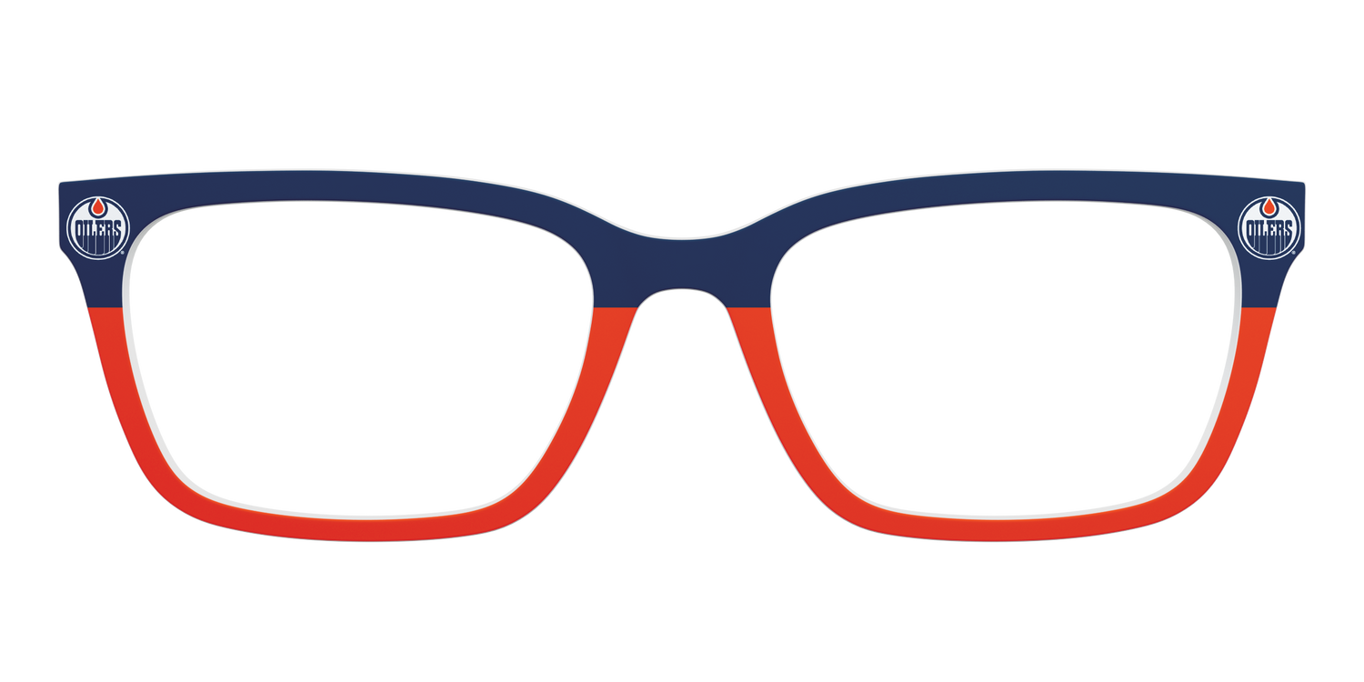 The Oilers® Split - Front Top Image - Pair Eyewear