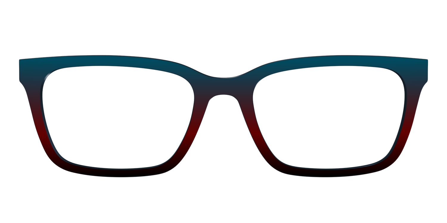 The Teal to Espresso Gradient - Front Top Image - Pair Eyewear